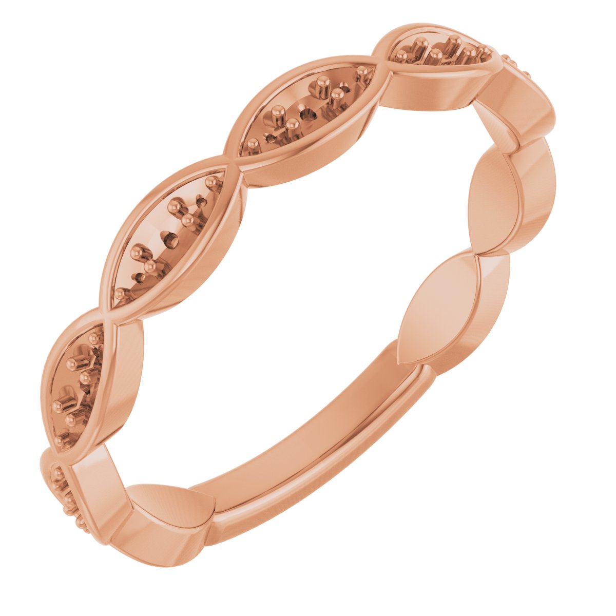 14K Rose 1/5 CTW Diamond Infinity-Inspired Anniversary Band  