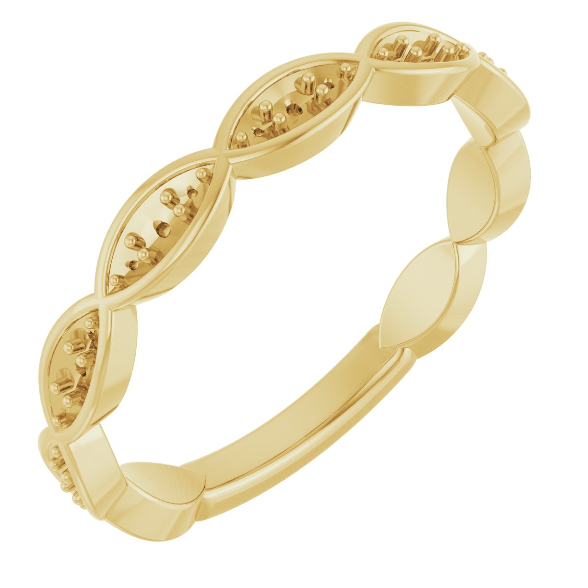 14K Yellow 1/5 CTW Diamond Infinity-Inspired Anniversary Band  