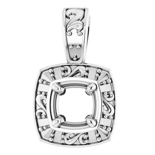 Sculptural Halo-Style Pendant