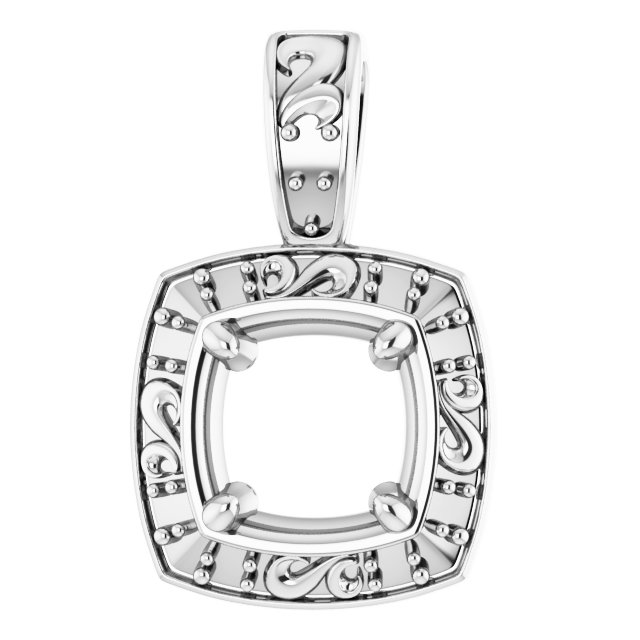 Sculptural Halo-Style Pendant
