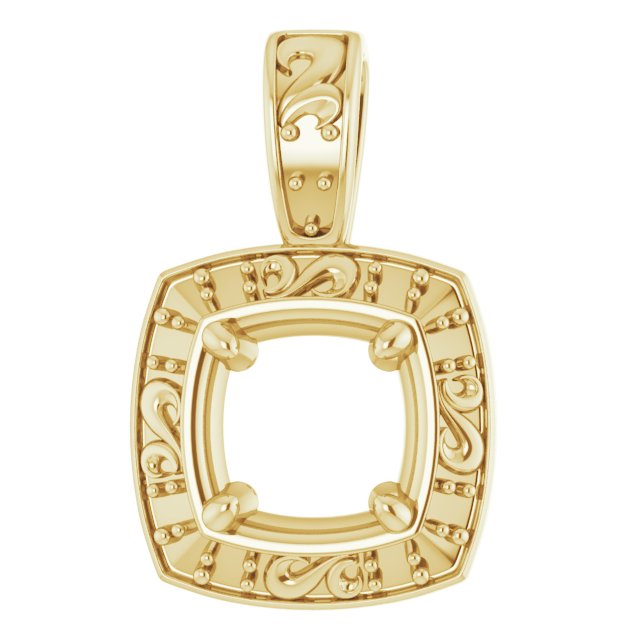 Sculptural Halo-Style Pendant