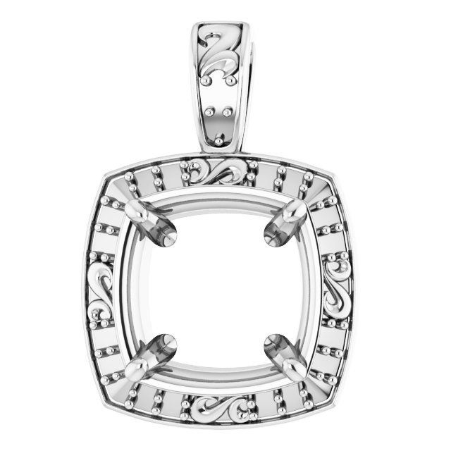 Sculptural Halo-Style Pendant