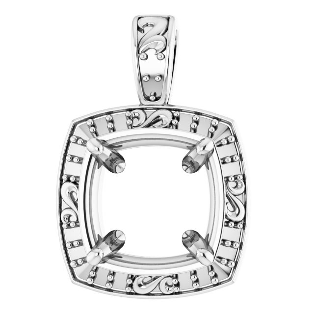Sculptural Halo-Style Pendant