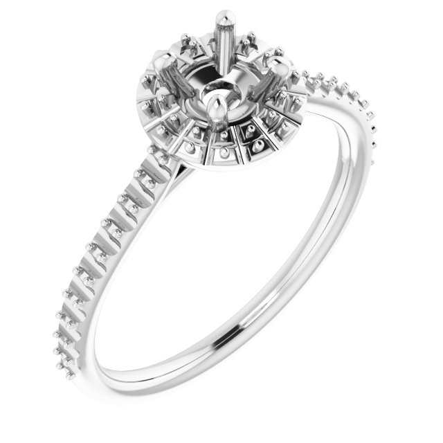 Halo-Style Engagement Ring