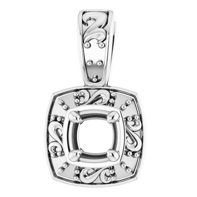 Sculptural Halo-Style Pendant