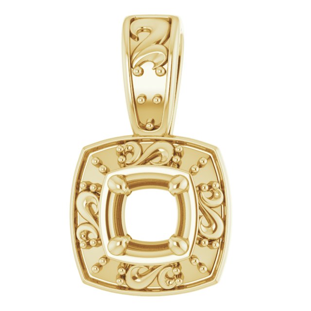 Sculptural Halo-Style Pendant