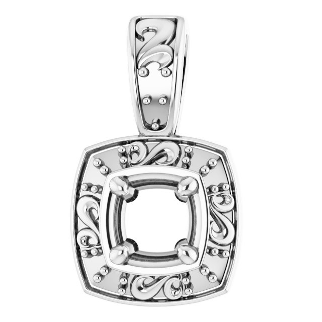 Sculptural Halo-Style Pendant