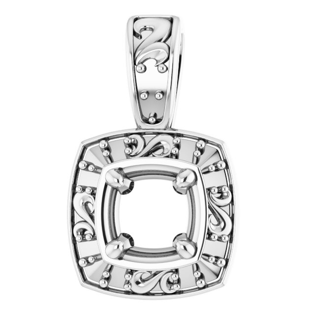 Sculptural Halo-Style Pendant