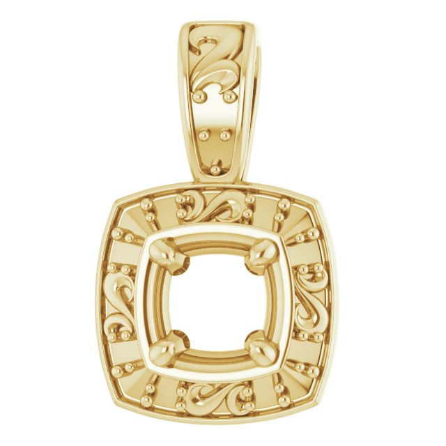 Sculptural Halo-Style Pendant