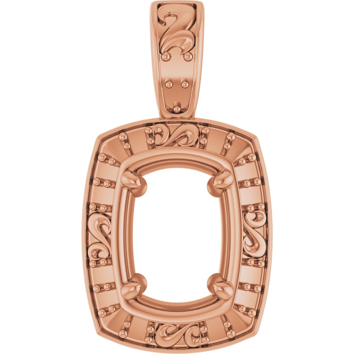 Sculptural Halo-Style Pendant