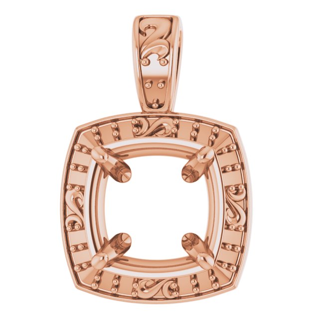 Sculptural Halo-Style Pendant