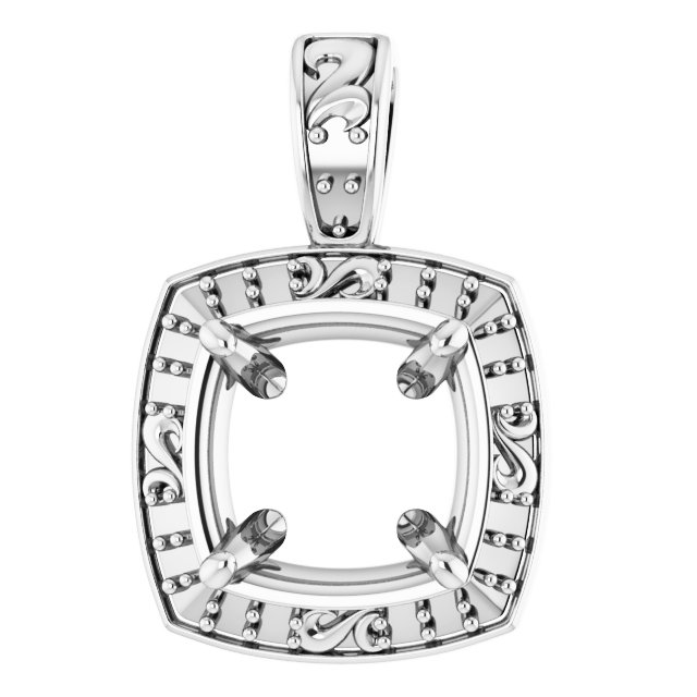 Sculptural Halo-Style Pendant