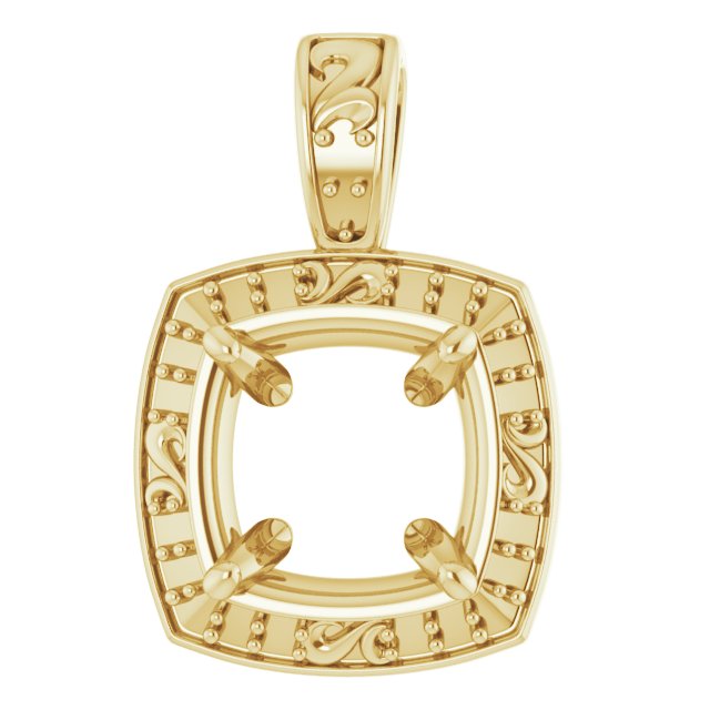 Sculptural Halo-Style Pendant
