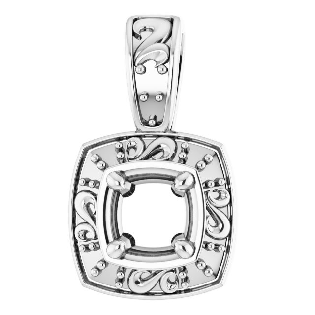 Sculptural Halo-Style Pendant