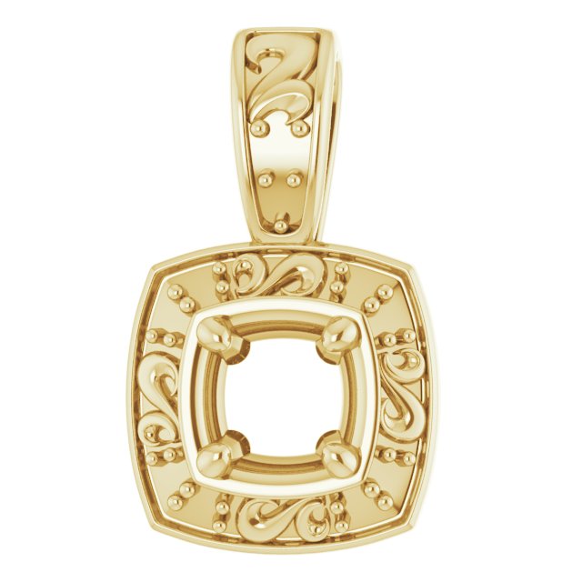 Sculptural Halo-Style Pendant