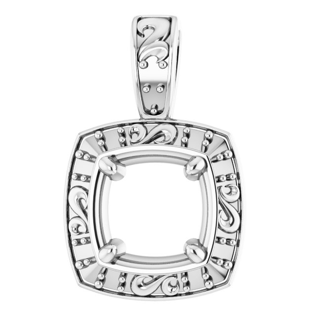 Sculptural Halo-Style Pendant