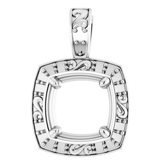 Sculptural Halo-Style Pendant