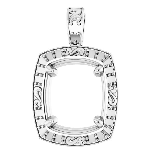 Sculptural Halo-Style Pendant