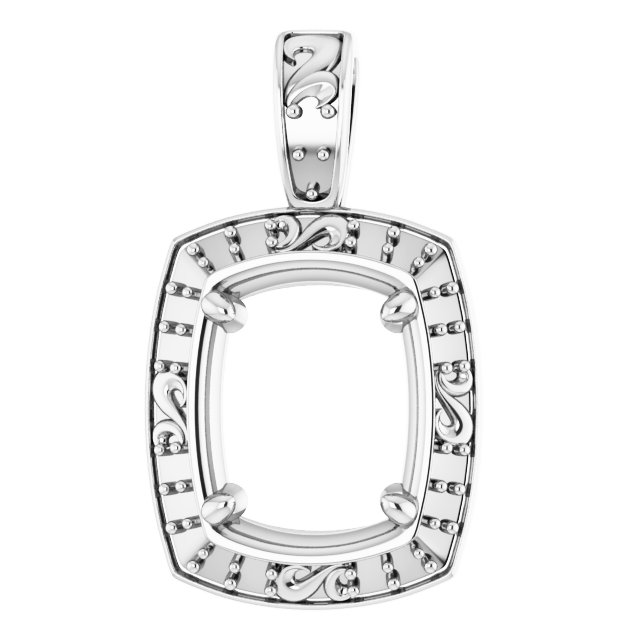 Sculptural Halo-Style Pendant