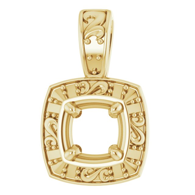 Sculptural Halo-Style Pendant
