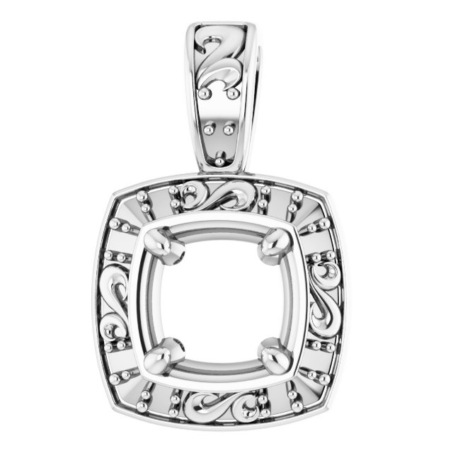 Sculptural Halo-Style Pendant