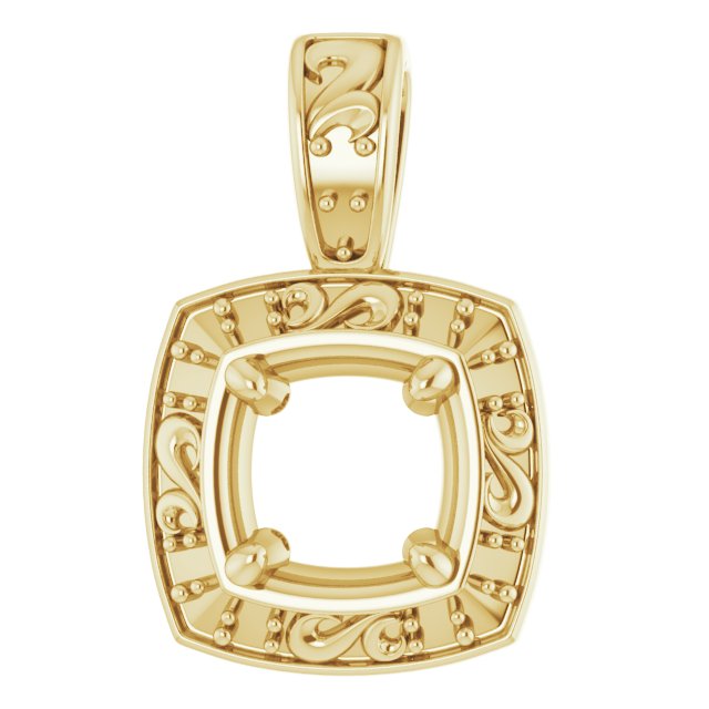 Sculptural Halo-Style Pendant