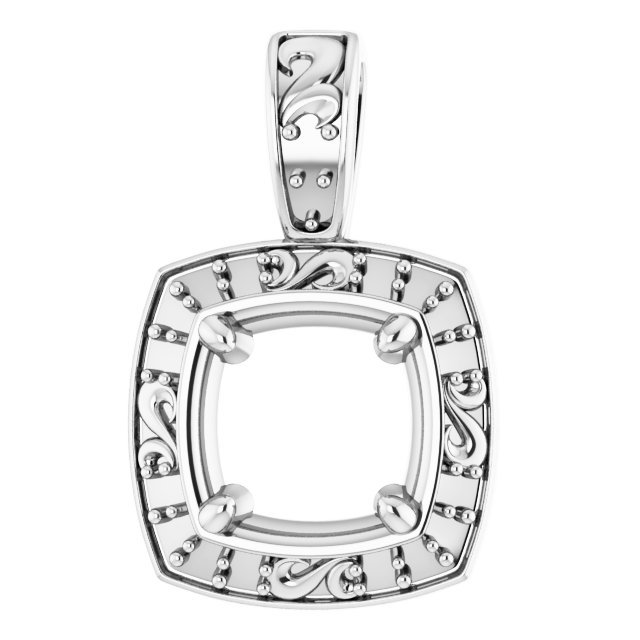 Sculptural Halo-Style Pendant