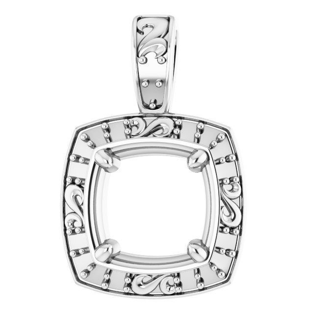 Sculptural Halo-Style Pendant