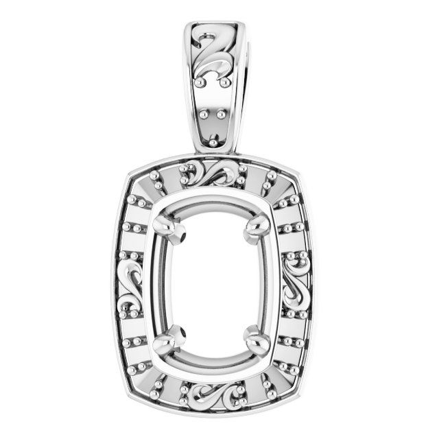Sculptural Halo-Style Pendant