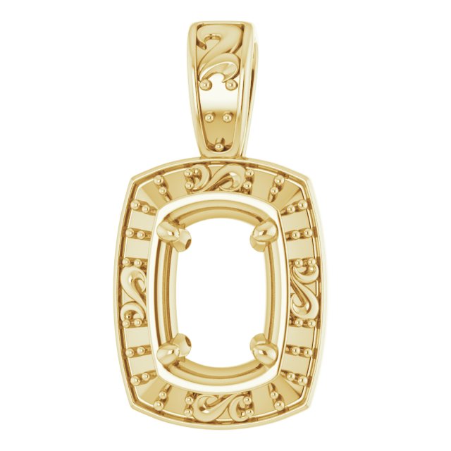 Sculptural Halo-Style Pendant