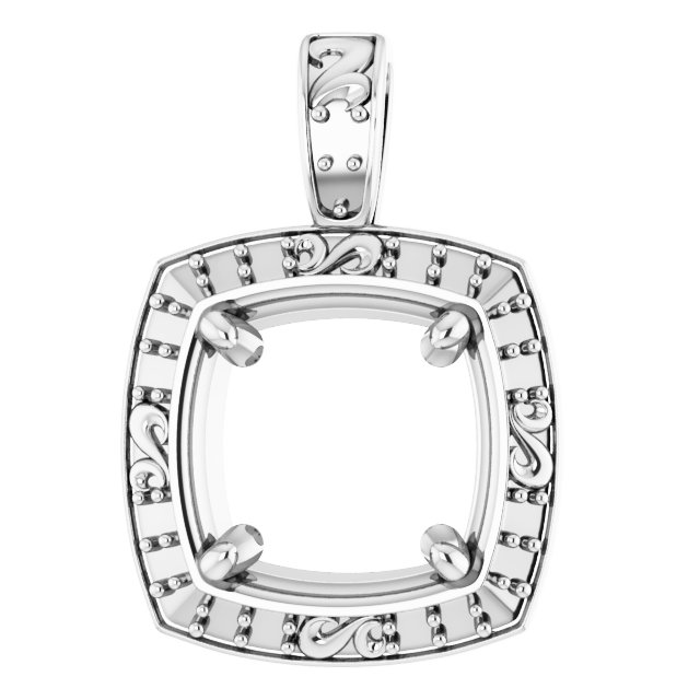 Sculptural Halo-Style Pendant