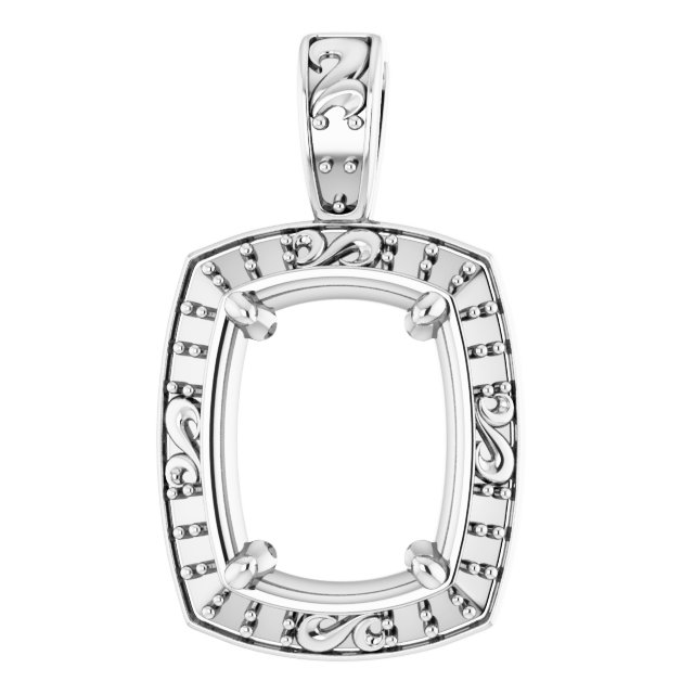 Sculptural Halo-Style Pendant