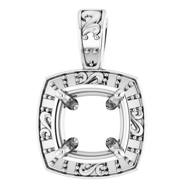 Sculptural Halo-Style Pendant