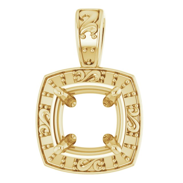 Sculptural Halo-Style Pendant