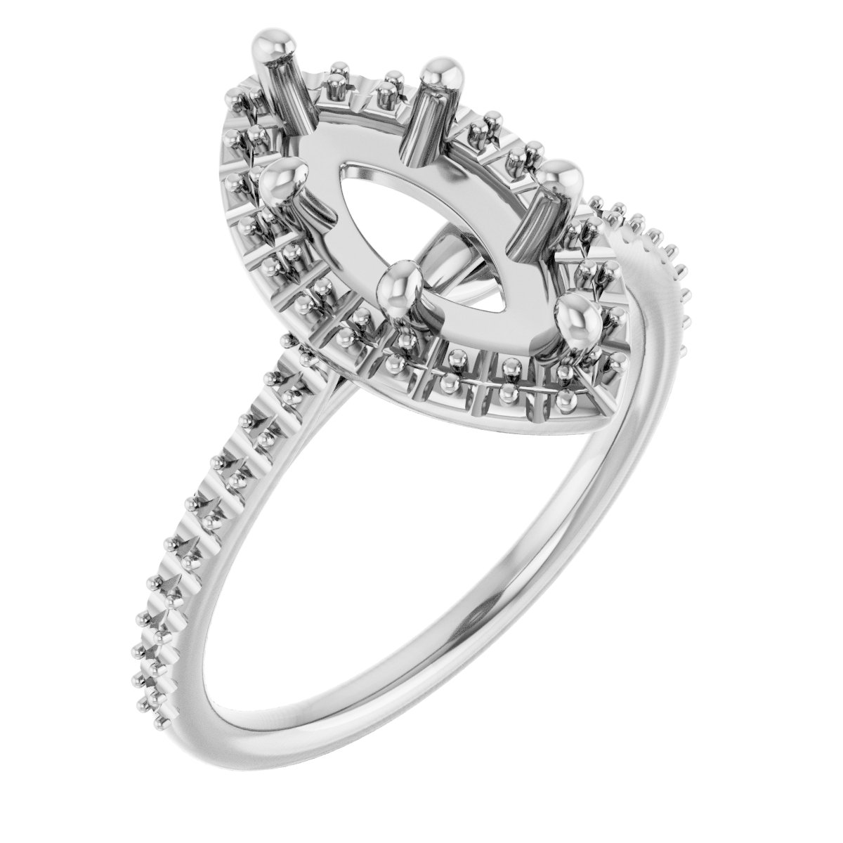 Halo-Style Engagement Ring
