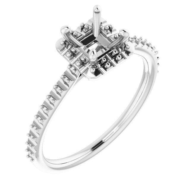Halo-Style Engagement Ring