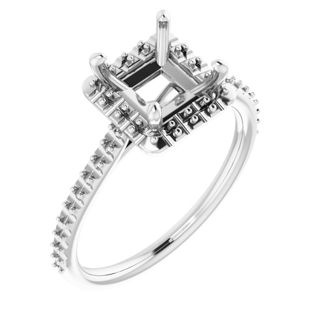 Halo-Style Engagement Ring