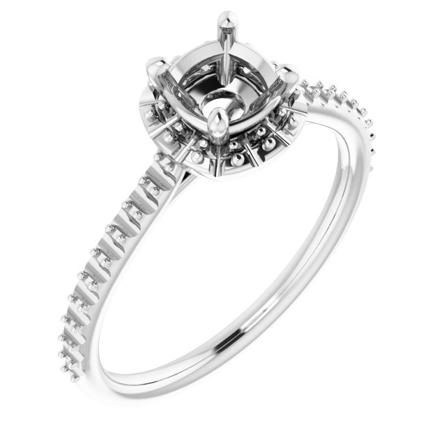 Halo-Style Engagement Ring