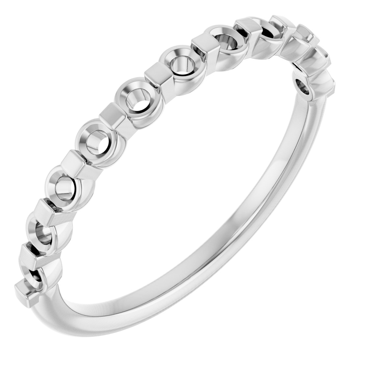 14K White 1/3 CTW Natural Diamond Anniversary Band