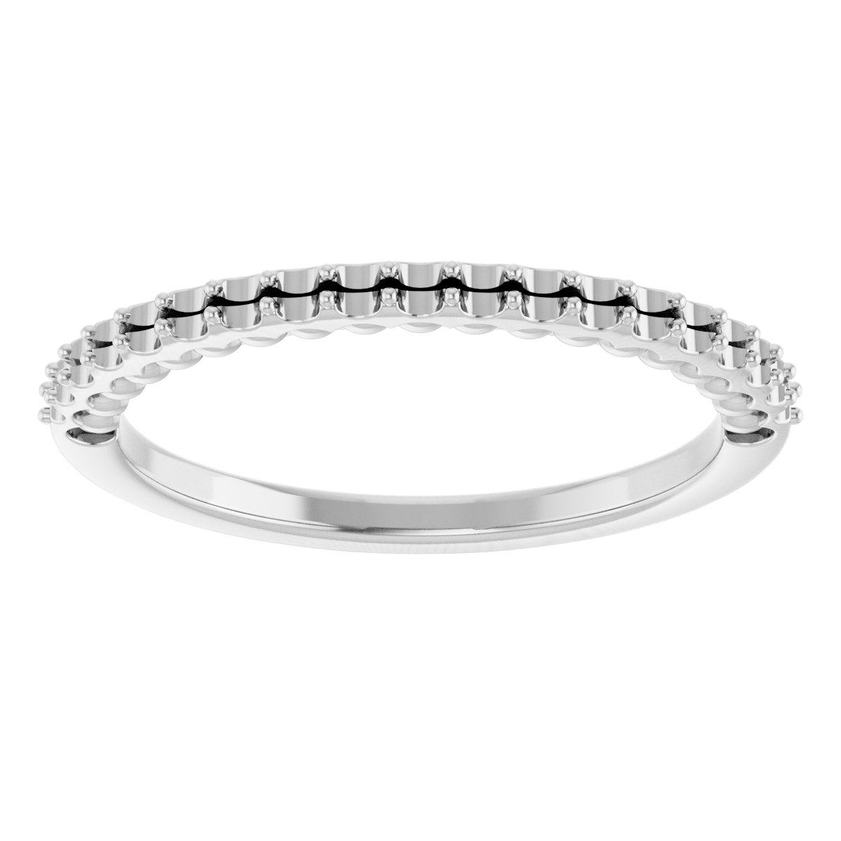 14K White 1/5 CTW Diamond Band