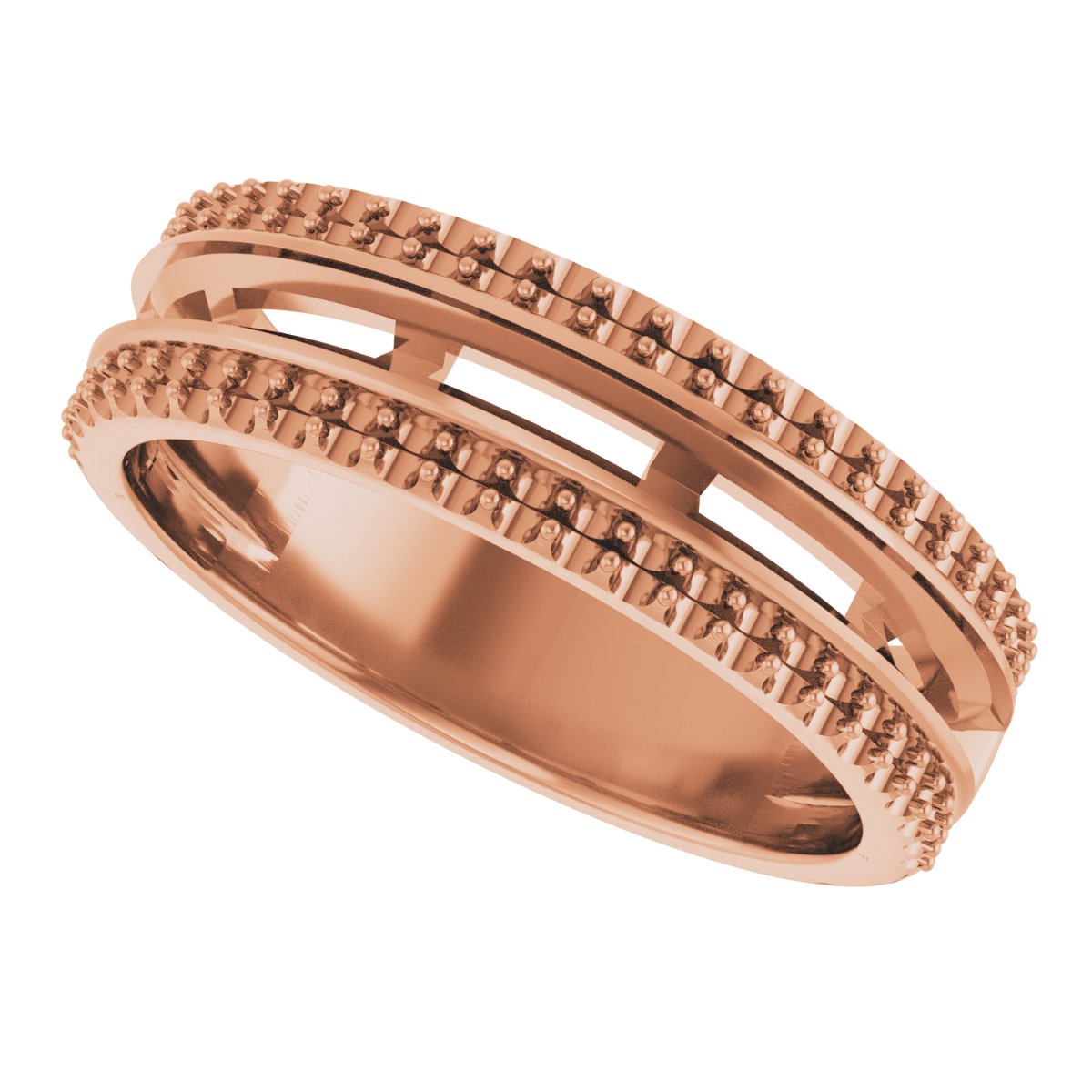 14K Rose 1 1/8 CTW Diamond Anniversary Band 