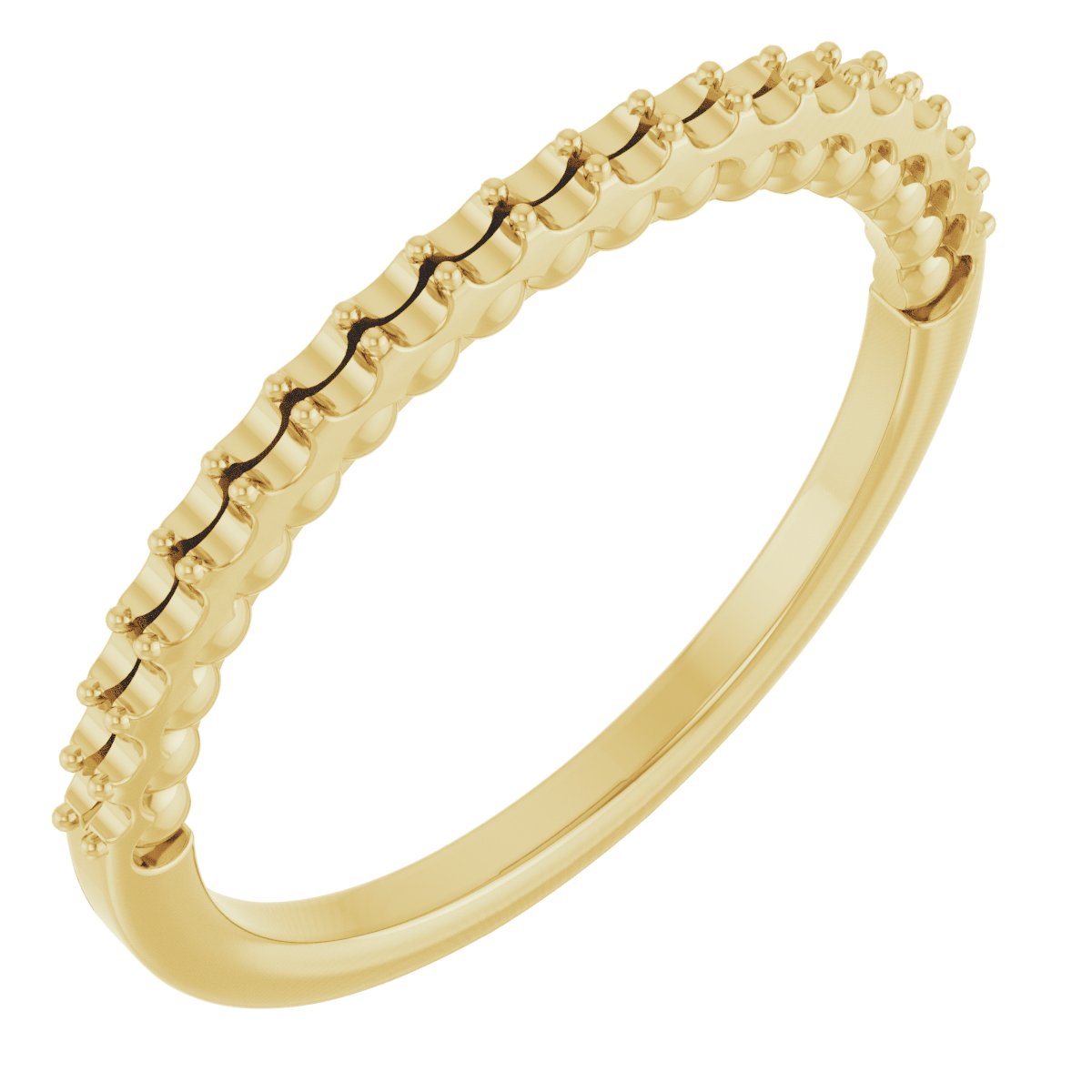 14K Yellow 1/5 CTW Natural Diamond Band