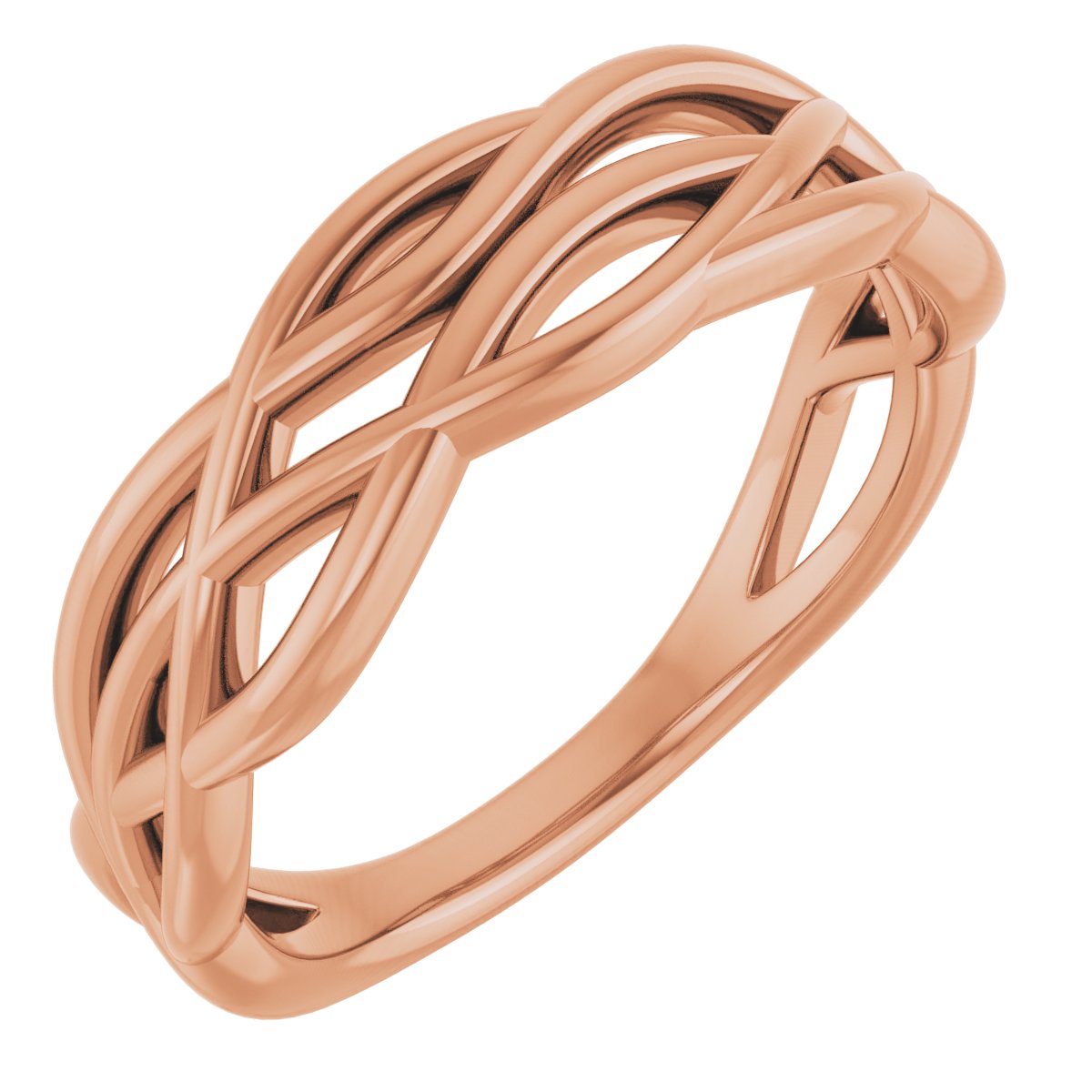 14K Rose Freeform Ring  