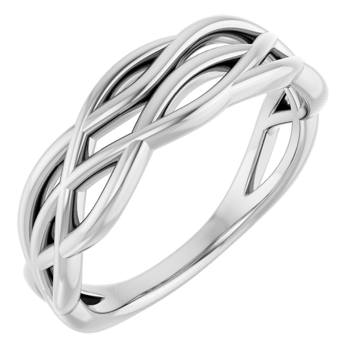 Platinum Freeform Ring  