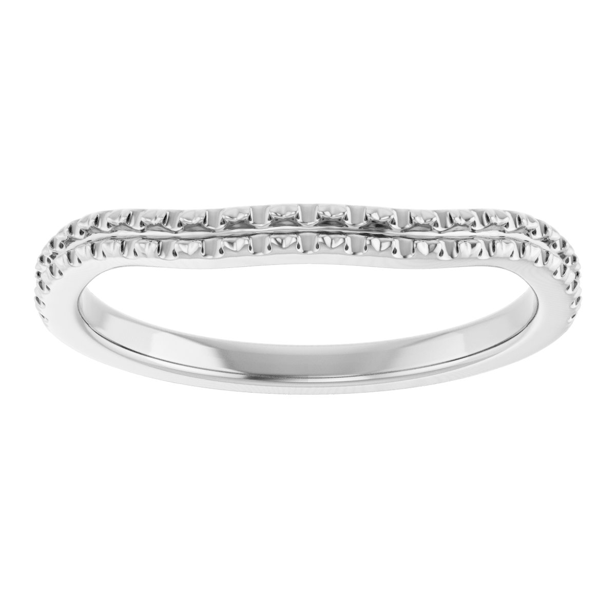 14K White Gold 1/4 CTW Natural Diamond Matching Band