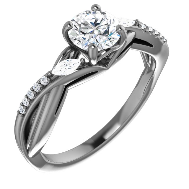 Infinity-Inspired Engagement Ring or Band