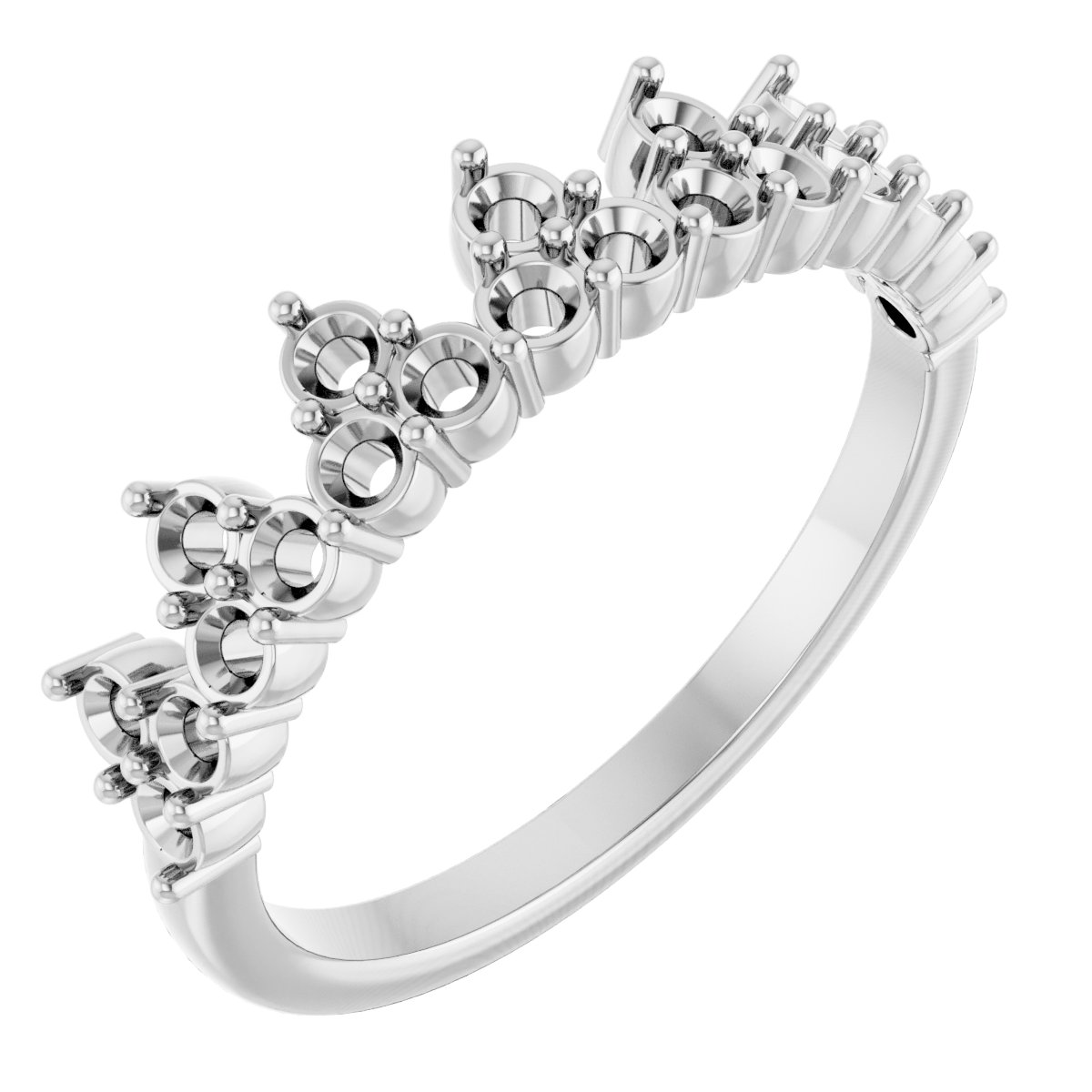 14K White 5/8 CTW Lab-Grown Diamond Stackable Ring