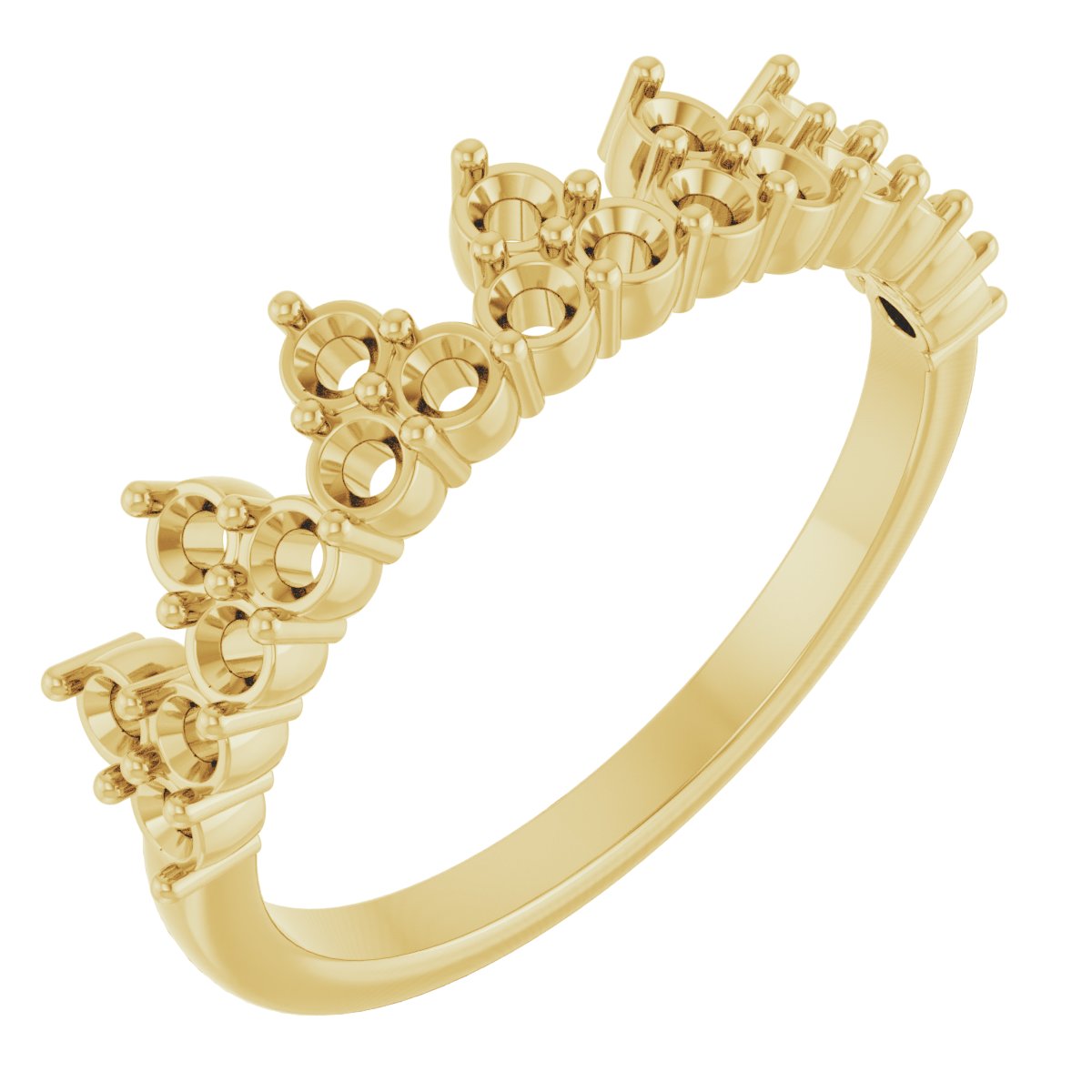 14K Yellow 5/8 CTW Lab-Grown Diamond Stackable Ring