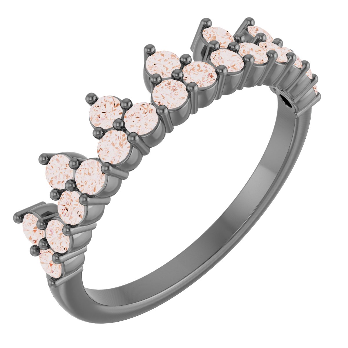 14K Rose 5/8 CTW Lab-Grown Diamond Stackable Ring