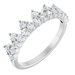 14K White 5/8 CTW Lab-Grown Diamond Stackable Ring